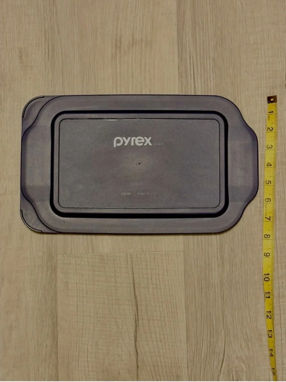 Pyrex 232-PC Blue Plastic Replacement Lid 2 Qt Baking Dish 13